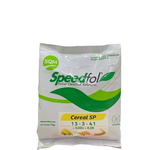 Speed fol high k cereal sp npk 13 3 41 + te 1kg soluble fertilizer sqm Swat Agro Chemicals foliar specialty plant nutrition soluble powder