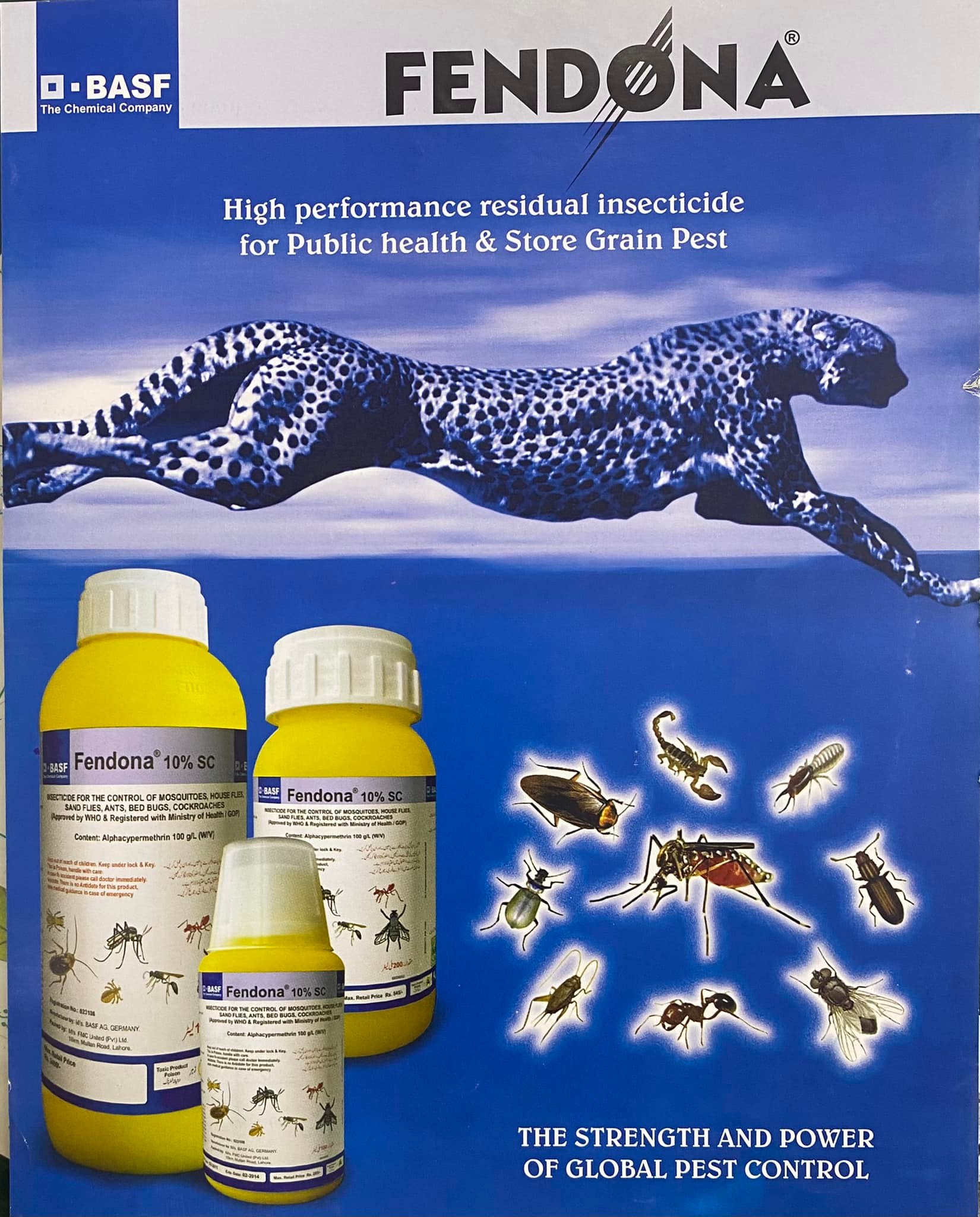 Fendona 10% sc 100ml Alpha Cypermethrin Swat Agro Chemicals
